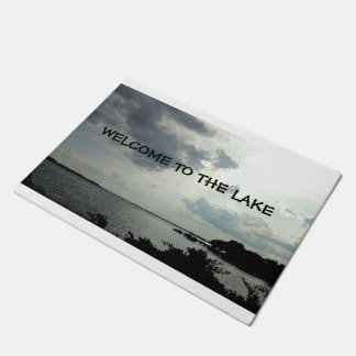 湖の家の歓迎のドア・マット ドアマット