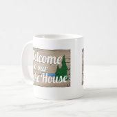 湖の家の歓迎 コーヒーマグカップ (正面左)