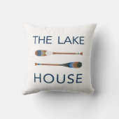 湖の家の色彩の鮮やかなかい装飾用クッション クッション (裏面)