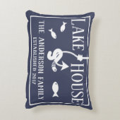 湖の家の釣り針及びみみず アクセントクッション (裏面(縦))