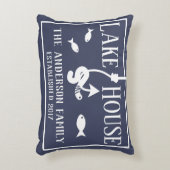 湖の家の釣り針及びみみず アクセントクッション (正面(垂直))