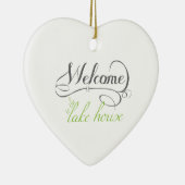 湖の家への歓迎 セラミックオーナメント (右)