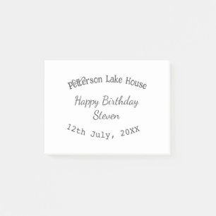 湖の家 ビーチ お誕生日おめでとう 名前 誕生日 西暦 ポストイット