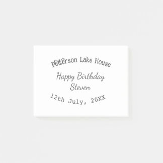 湖の家 ビーチ お誕生日おめでとう 名前 誕生日 西暦 ポストイット