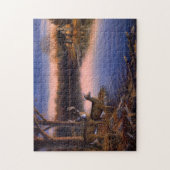 湖の小屋の鹿とその仲間ジグソーパズル ジグソーパズル (縦)