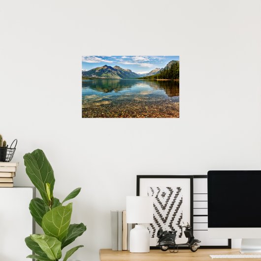 湖の小石 ポスター (ホームオフィス)