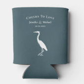 湖の山のヘロン応援愛する 缶クーラー (裏面)