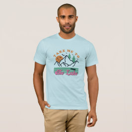 湖の山の水に私を連れて行く Tシャツ