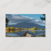湖の山の風景の平和 名刺 (裏面)