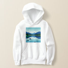 湖の山の風景