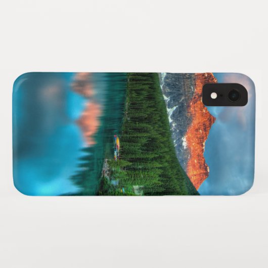 湖の峰の反射 Case-Mate iPhoneケース (裏面(横))