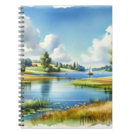 湖の帆船 ノートブック