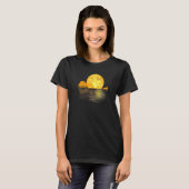 湖の影ギター月ハロウィン Tシャツ (正面フル)