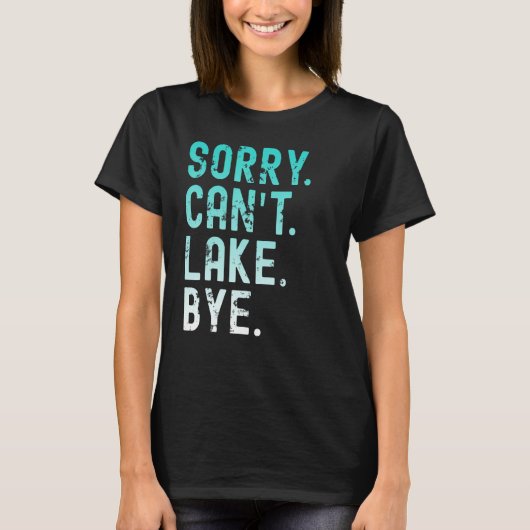 湖の悪い湖のバイ Tシャツ (正面)