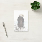 湖の愛らしい微笑のカワウソ ポストイット (オフィス)