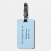 湖の手荷物の方が人生がよパーソナライズされたい ラゲッジタグ (裏面縦)