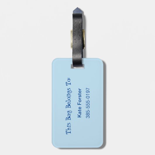 湖の手荷物の方が人生がよパーソナライズされたい ラゲッジタグ (裏面縦)