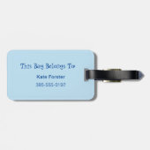 湖の手荷物の方が人生がよパーソナライズされたい ラゲッジタグ (裏面横)