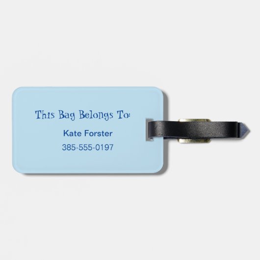 湖の手荷物の方が人生がよパーソナライズされたい ラゲッジタグ (裏面横)