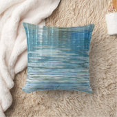 湖の抽象的な正方形の枕反射 クッション (ブランケット)