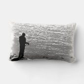 湖の採取 ランバークッション (裏面)