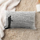 湖の採取 ランバークッション (ブランケット)