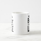 湖の方が人生はもっと楽しい コーヒーマグカップ (中央)