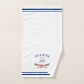 湖の方が生活がよ航海のい バスタオルセット (ハンドタオル)