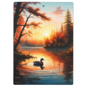 湖の日の出 クリップボード (裏面)