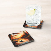 湖の日の出 コースター (右側)
