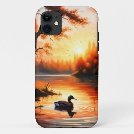 湖の日の出 Case-Mate iPhoneケース (裏面)