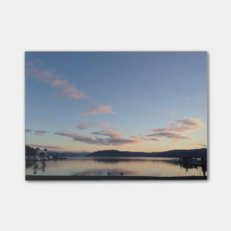 湖の日没のポスト・イット ポストイット
