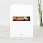 湖の日没はすぐによく得ます カード (裏面)