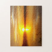 湖の日没 ジグソーパズル (縦)