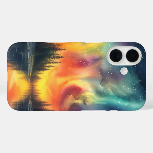 湖の星の北の光 Case-Mate iPhoneケース (裏面 (横))