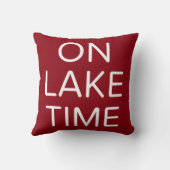 湖の時間に クッション (裏面)