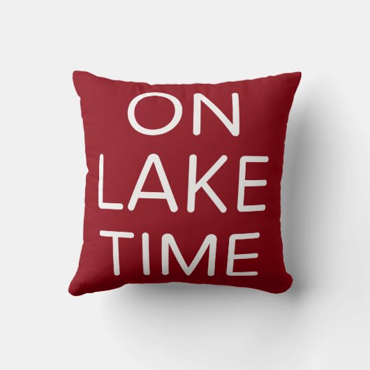 湖の時間に クッション (裏面)