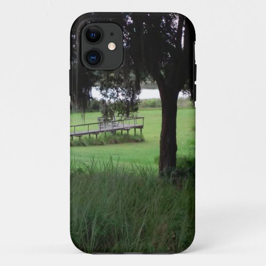湖の景色が望める乾ドック Case-Mate iPhoneケース (裏面)