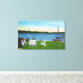 湖の景色 キャンバスプリント (インサイチュ (ウッドフロア))