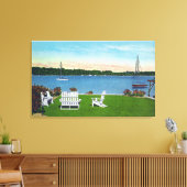 湖の景色 キャンバスプリント (インサイチュ (リビング))