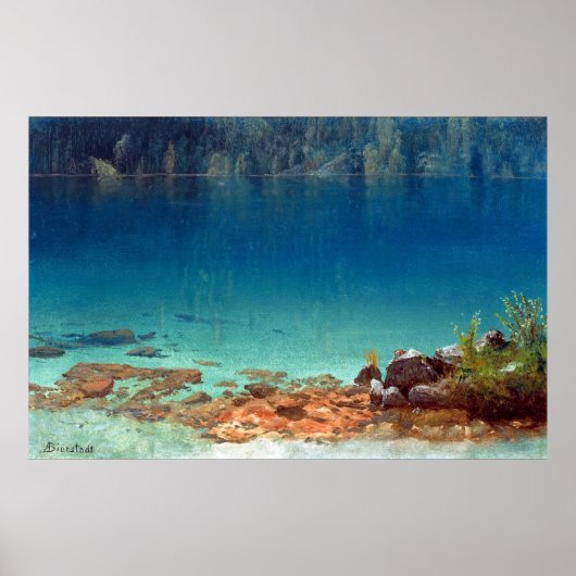 湖の景色 ポスター (正面)