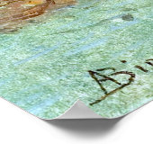 湖の景色 ポスター (角)