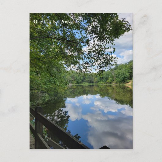 湖の景色 ポストカード (正面)