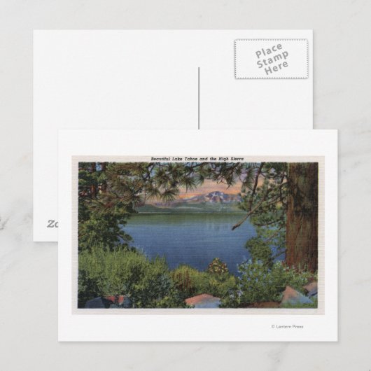 湖の景色 ポストカード (正面/裏面)