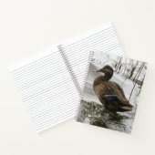 湖の暗闇に灰色のアヒル ノートブック (内部)