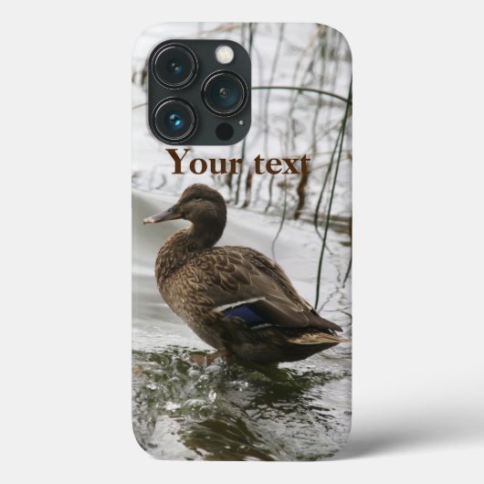 湖の暗闇に灰色のアヒル Case-Mate iPhoneケース (裏面)