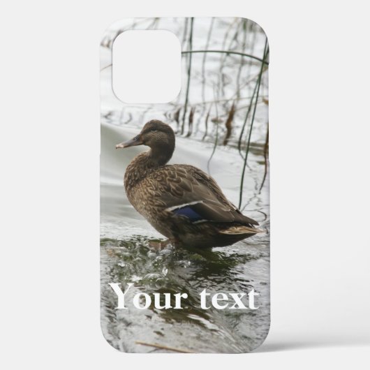 湖の暗闇に灰色のアヒル Case-Mate iPhoneケース (裏面)