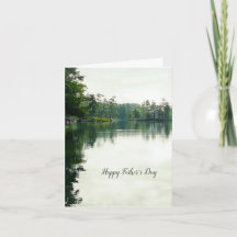 湖の木の常緑自然ハッピー父の日