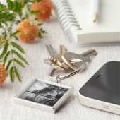 湖の木 キーホルダー (側面)