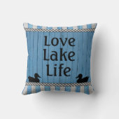 湖の枕をパーソナライズされた追加 クッション (裏面)